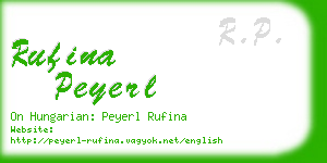 rufina peyerl business card